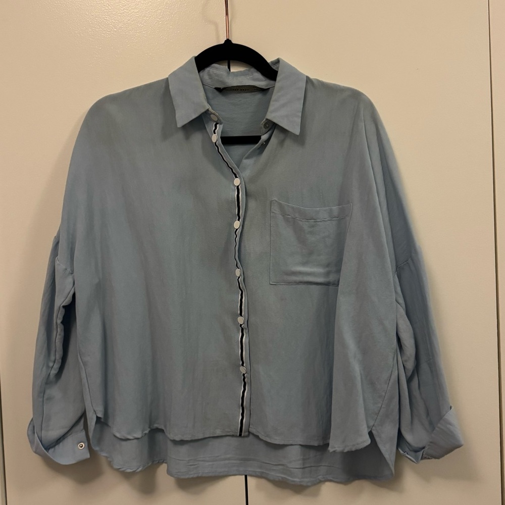Zara button down blouse